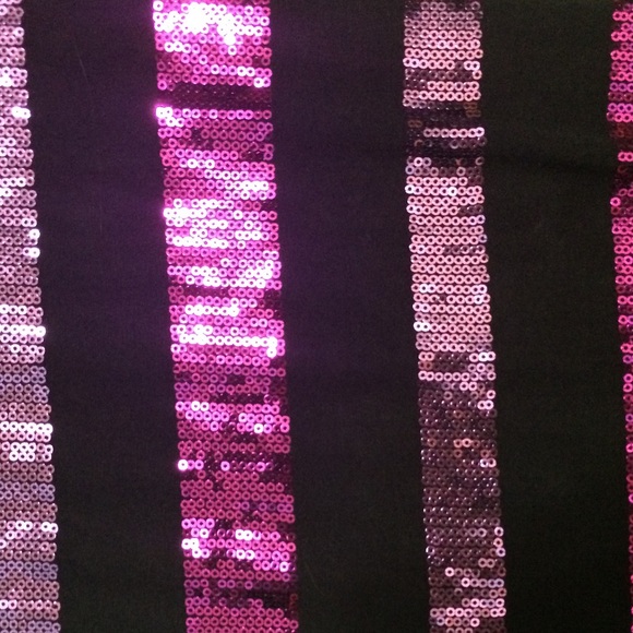 Candie’s Sequin Purple and Black Scarf - Picture 3 of 5